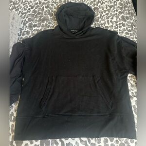 Athleta black crop hoodie sz LG